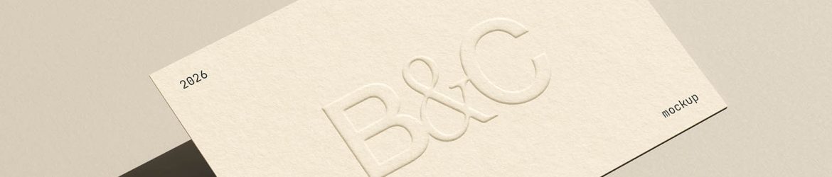 Embossed business card mockup Embossed business card mockup