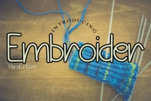 Embroiderr Display Font