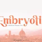 Embryotic Serif Font
