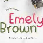 Emely Brown Font › Fontesk