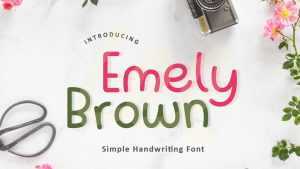 Emely Brown Font › Fontesk