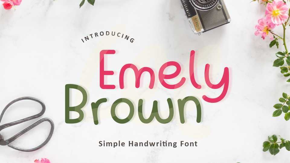 Emely Brown Font › Fontesk