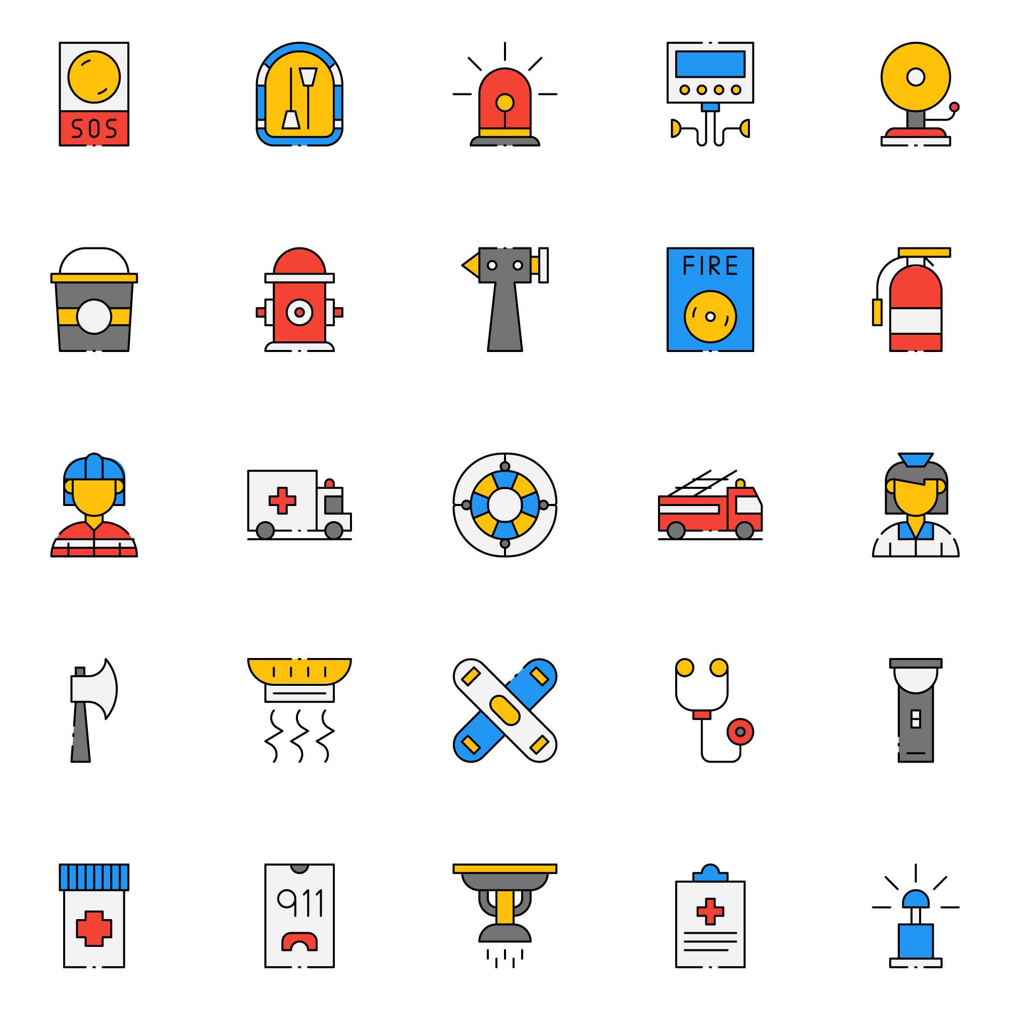 Emergency Services Icons
