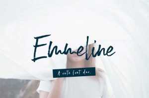 Emmeline Free Brush Font
