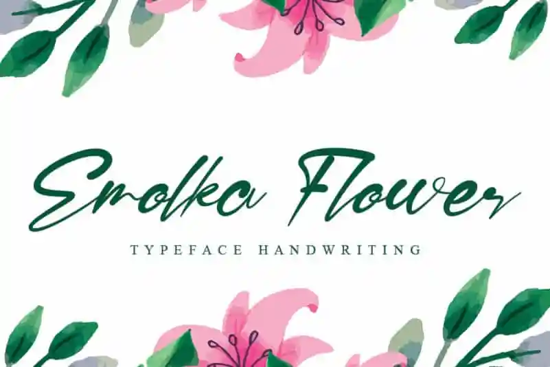 Emolka Flower Script Font