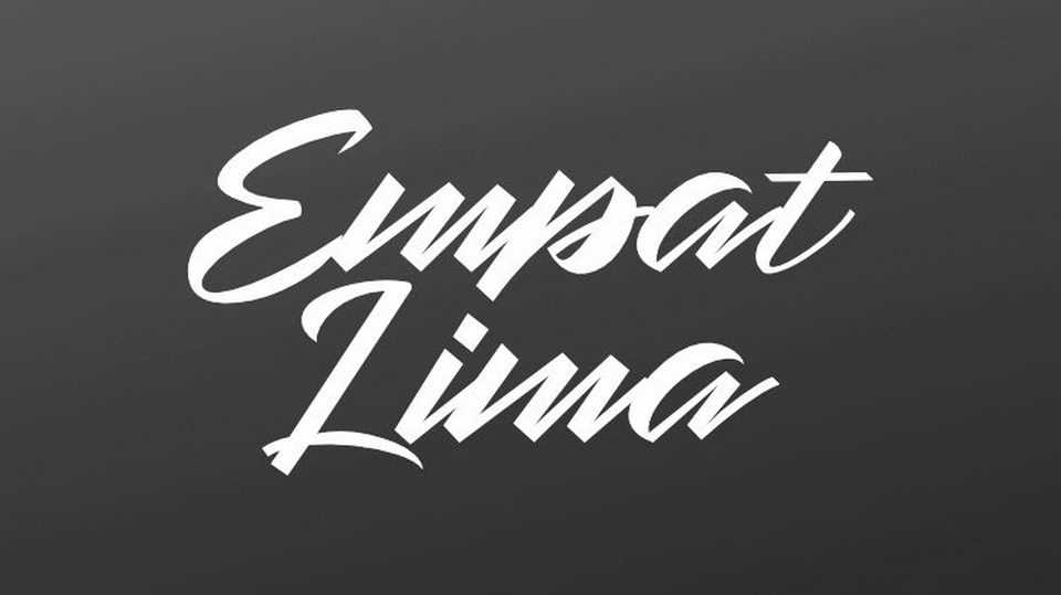 Empatlima Script Font › Fontesk