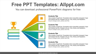 Emphasize square bars PowerPoint Diagram Template