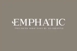 Emphatic Serif Font