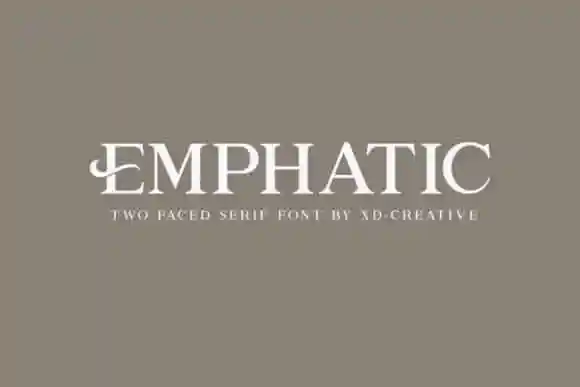 Emphatic Serif Font