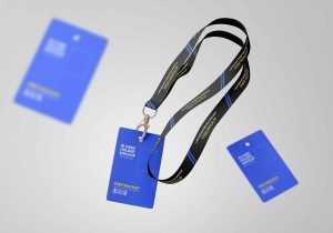 Employee ID Card Holder Mockup (PSD)