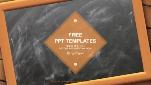 Empty Black Board PowerPoint Templates