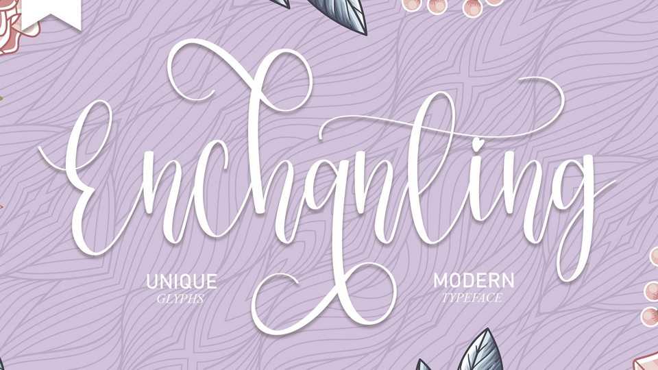 Enchanting Script Font › Fontesk