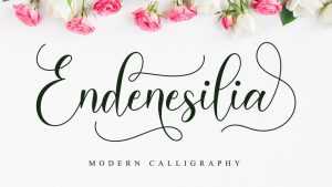 Endenesilia Script Font › Fontesk