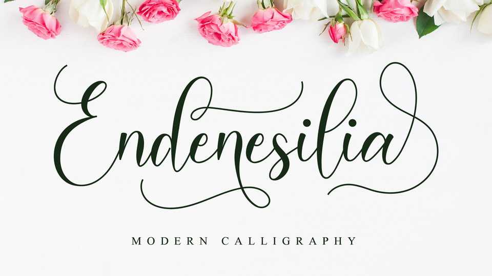 Endenesilia Script Font › Fontesk