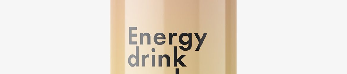 Energy drink can mockup / glossy