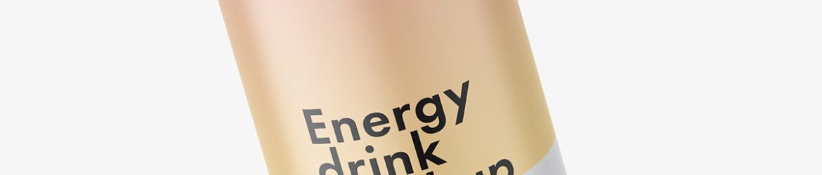 Energy drink can mockup / matt