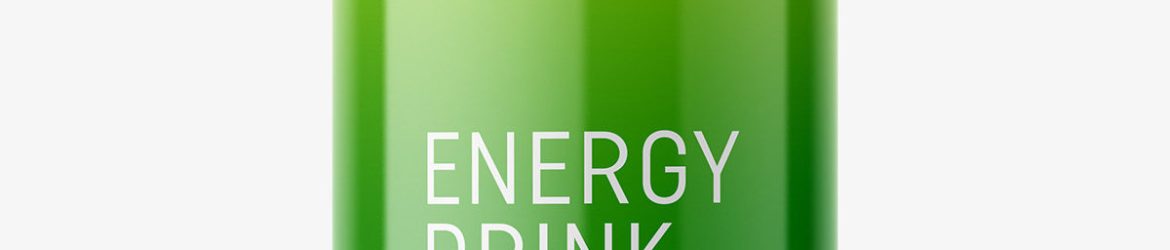 Energy drink mockup