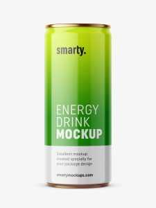 Energy drink mockup