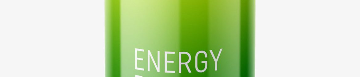 Energy drink mockup