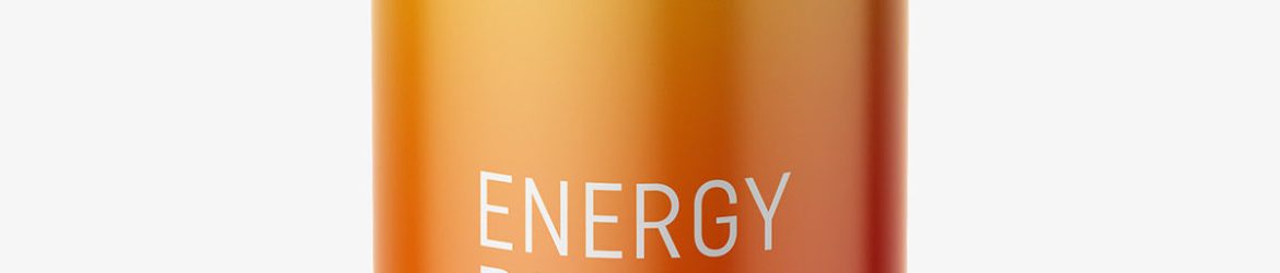 Energy drink mockup