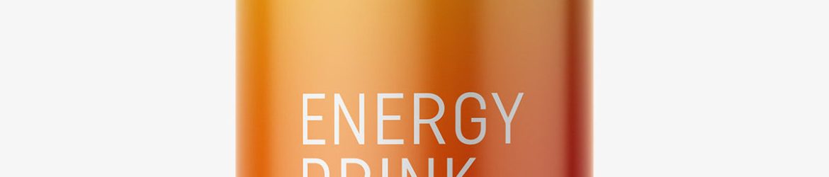Energy drink mockup