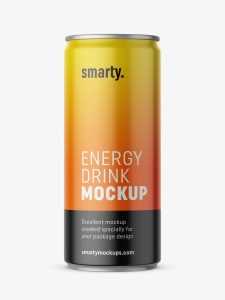Energy drink mockup