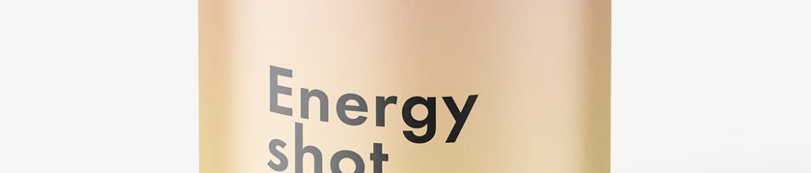 Energy shot can mockup / matt