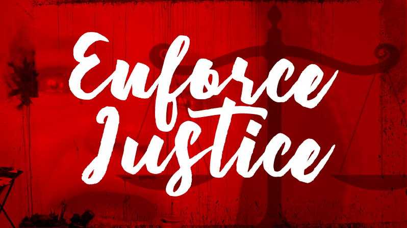 Enforce Justice Script Font › Fontesk