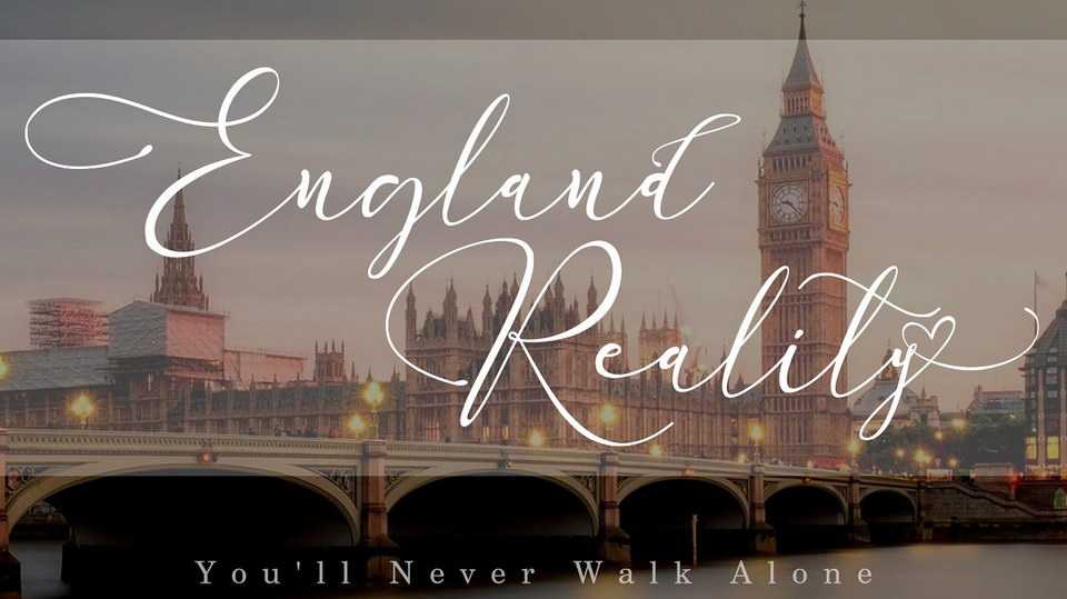 England Reality Script Font › Fontesk