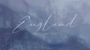 England Script Font › Fontesk