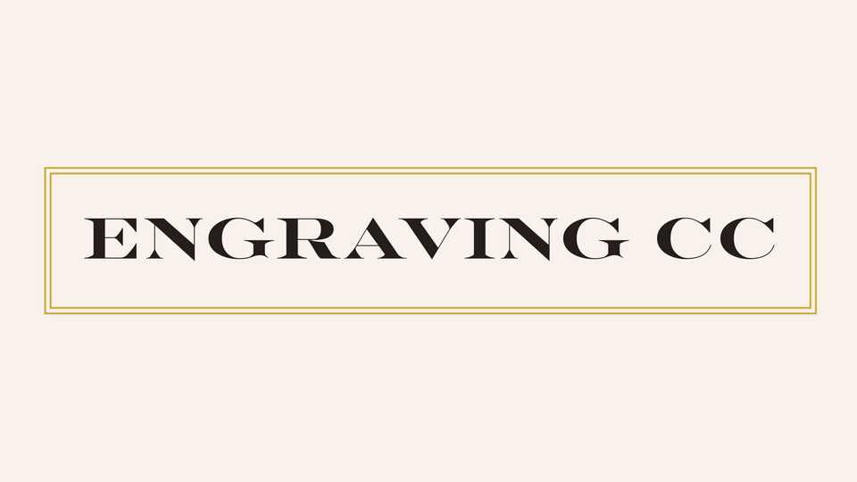 Engraving CC Font Family › Fontesk
