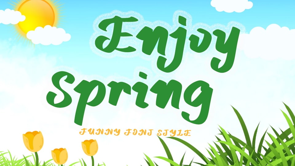 Enjoy Spring Font › Fontesk