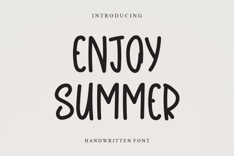 Enjoy Summer Font