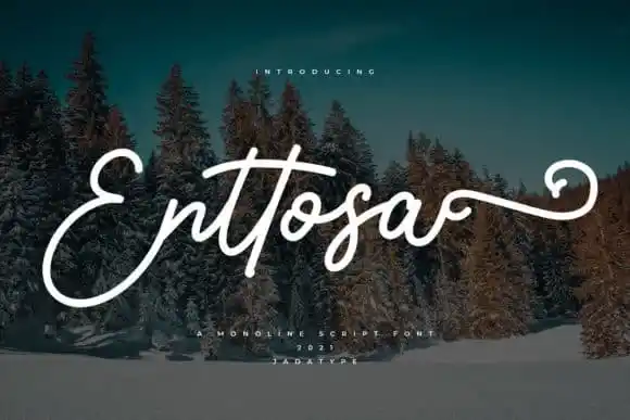 Enttosa Script Font