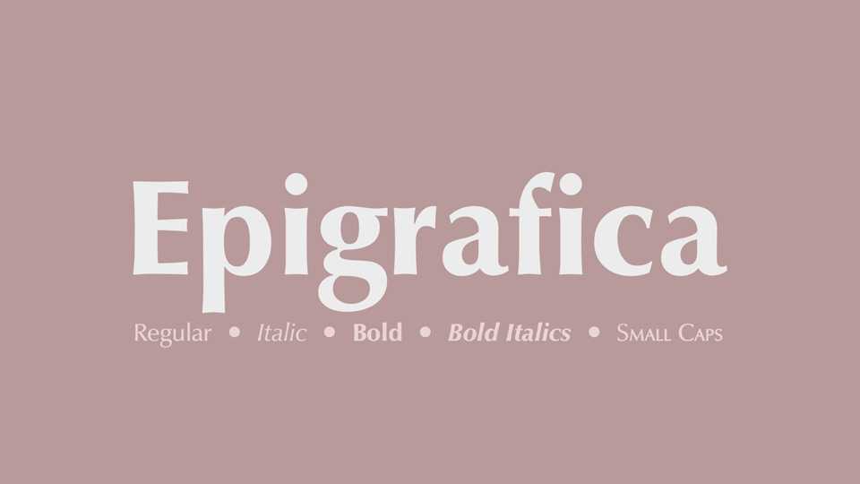 Epigrafica Font Family › Fontesk