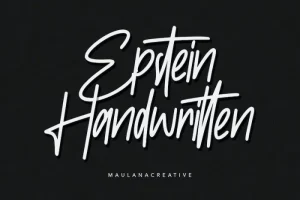 Epstein Handwritten Font