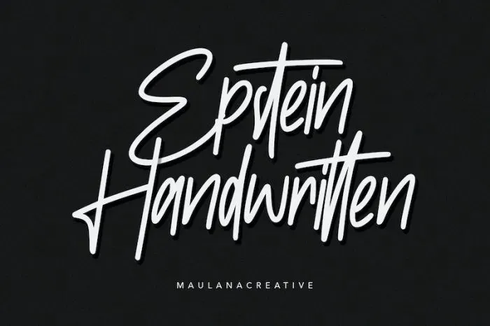 Epstein Handwritten Font