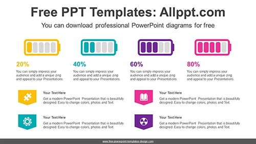 Equalizer Battery Chart PowerPoint Diagram