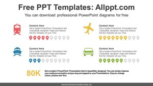 Equalizer Placemark Charts PowerPoint Diagram