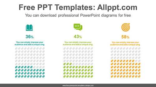 Equalizer puzzle charts PowerPoint Diagram Template