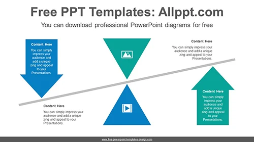 Equilibrium Arrow Type PowerPoint Diagram Template