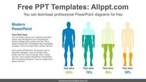Equivalent slice chart PowerPoint Diagram
