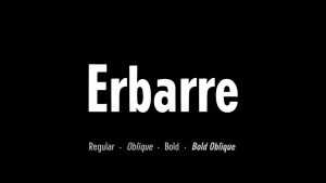 Erbarre Font Family › Fontesk