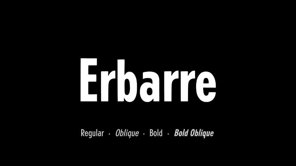 Erbarre Font Family › Fontesk