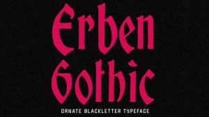 Erben Gothic Font › Fontesk