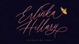 Erlinka Hillary Script Font › Fontesk