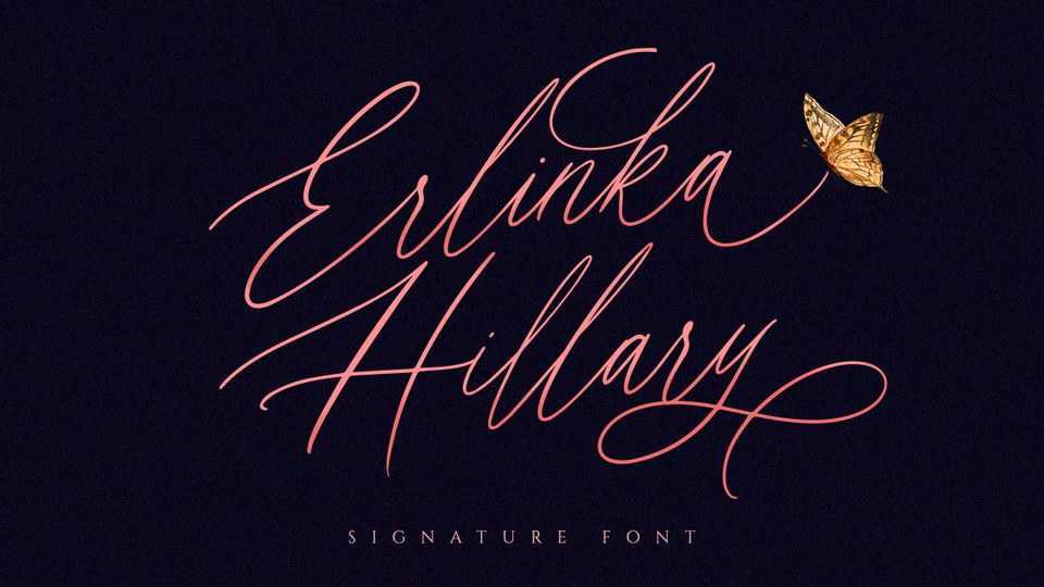 Erlinka Hillary Script Font › Fontesk