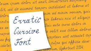 Erratic Cursive Font › Fontesk