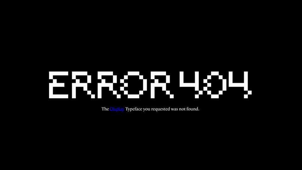 Error 404 Font › Fontesk