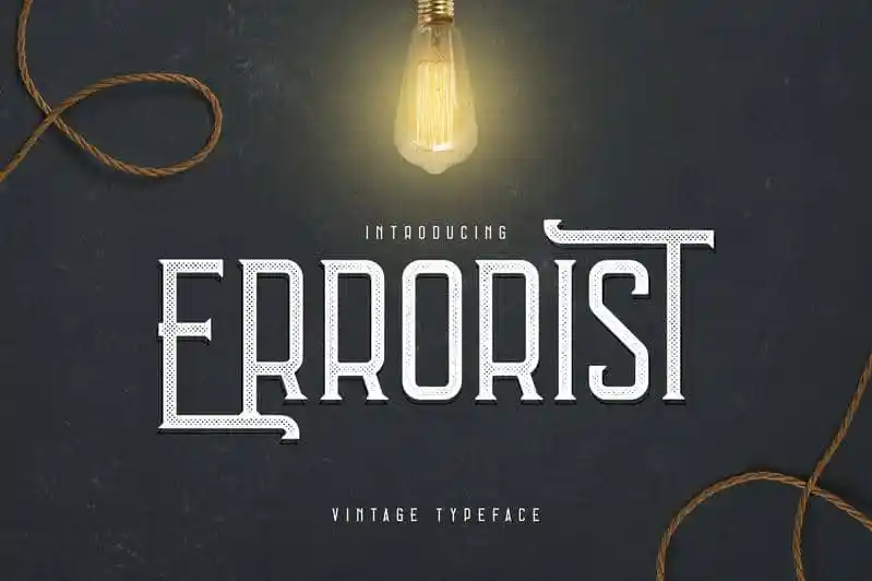 Errorist - Vintage Typeface